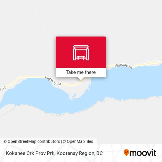 Kokanee Crk Prov Prk map