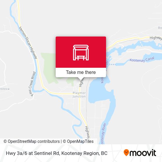 Hwy 3a/6 at Sentinel Rd map