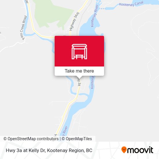 Hwy 3a at Kelly Dr map