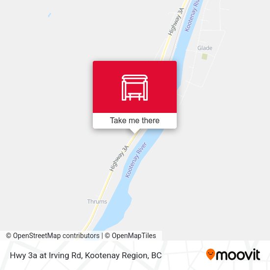 Hwy 3a at Irving Rd map