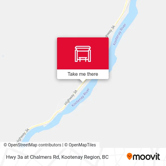 Hwy 3a at Chalmers Rd map
