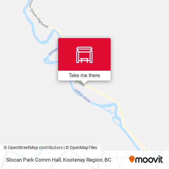 Slocan Park Comm Hall map