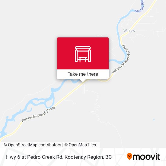 Hwy 6 at Pedro Creek Rd map