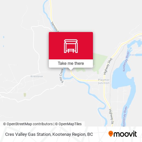 Cres Valley Gas Station map