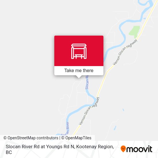 Slocan River Rd at Youngs Rd N plan