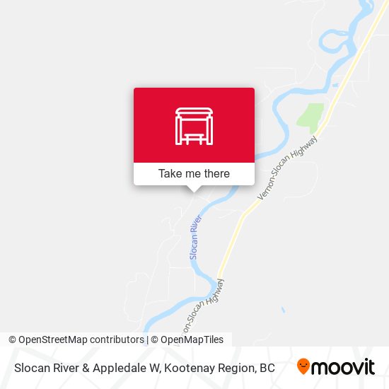 Slocan River & Appledale W map