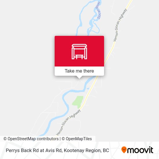 Perrys Back Rd at Avis Rd map