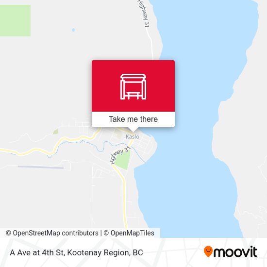 A Ave at 4th St map