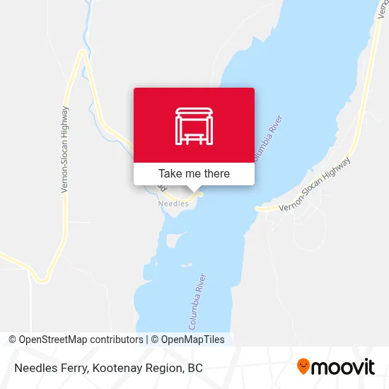 Needles Ferry map