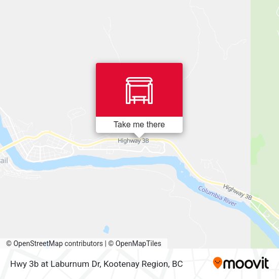 Hwy 3b at Laburnum Dr map