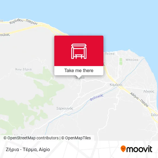 Ζήρια - Τέρμα map