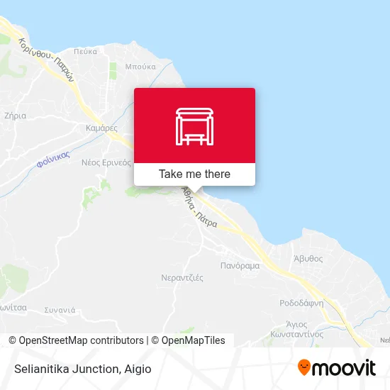 Selianitika Junction map