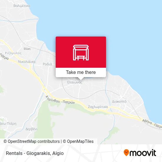 Rentals - Giogarakis map