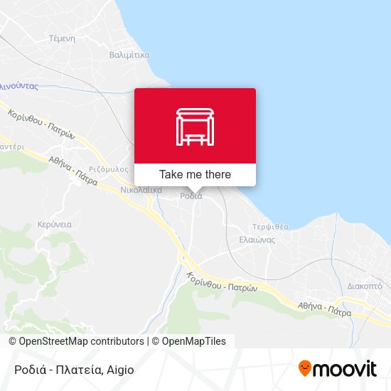 Ροδιά - Πλατεία map