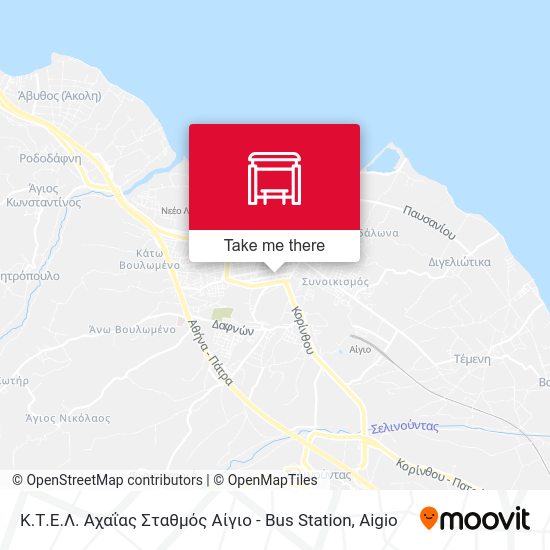Κ.Τ.Ε.Λ. Αχαΐας Σταθμός Αίγιο - Bus Station map