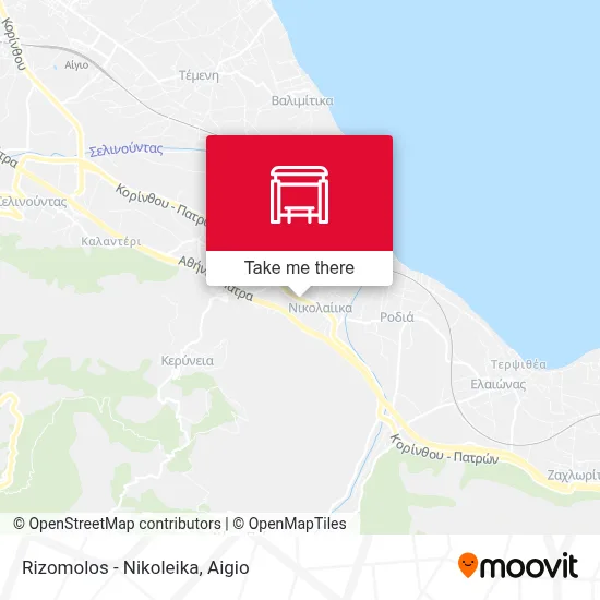 Rizomolos - Nikoleika map