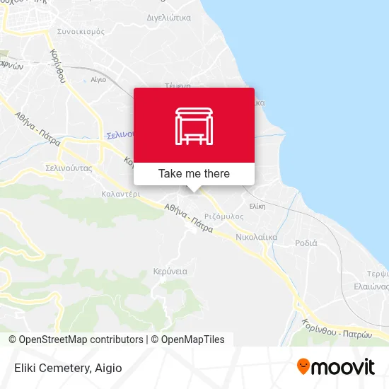 Eliki Cemetery map