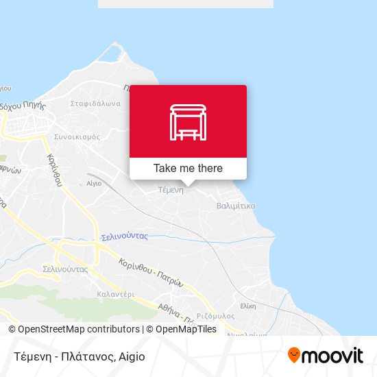 Τέμενη - Πλάτανος map