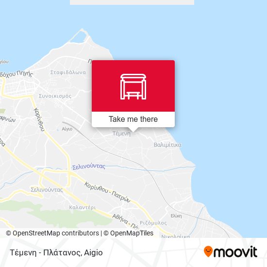 Τέμενη - Πλάτανος map