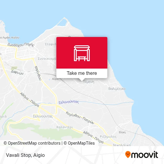 Vavali Stop map