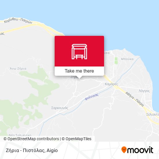 Ζήρια -  Πιστόλας map