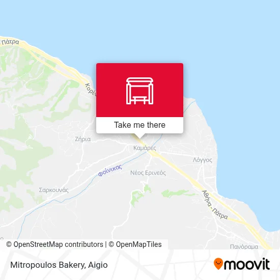 Mitropoulos Bakery map