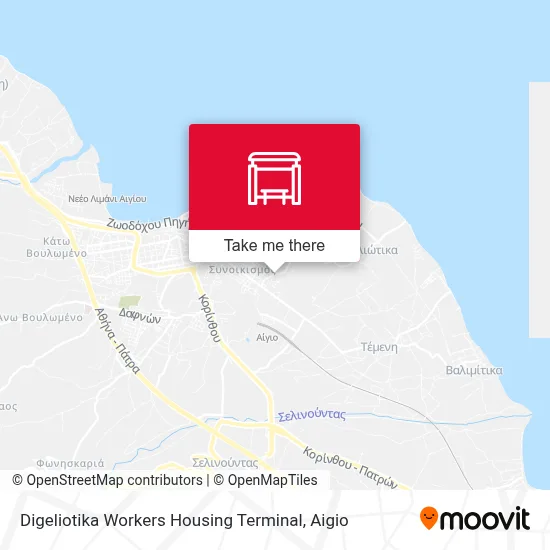 Digeliotika Workers Housing Terminal map