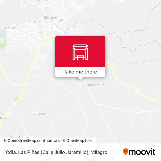Mapa de Cdla. Las Piñas (Calle Julio Jaramillo)