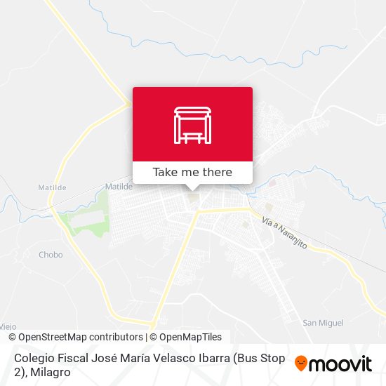 Mapa de Colegio Fiscal José María Velasco Ibarra (Bus Stop 2)