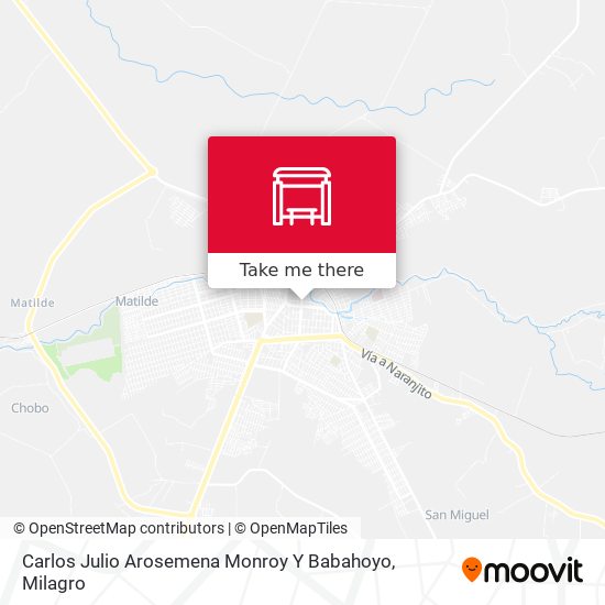 Mapa de Carlos Julio Arosemena Monroy Y Babahoyo