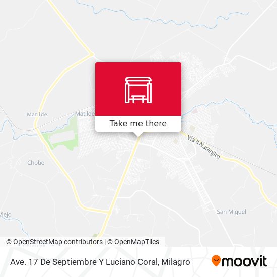 Ave. 17 De Septiembre Y Luciano Coral map