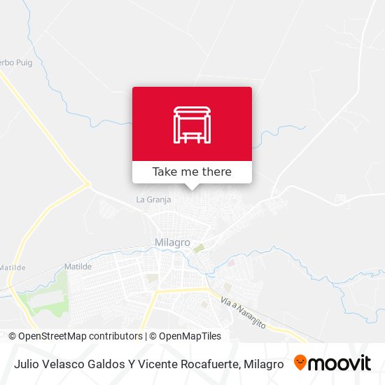 Julio Velasco Galdos Y Vicente Rocafuerte map