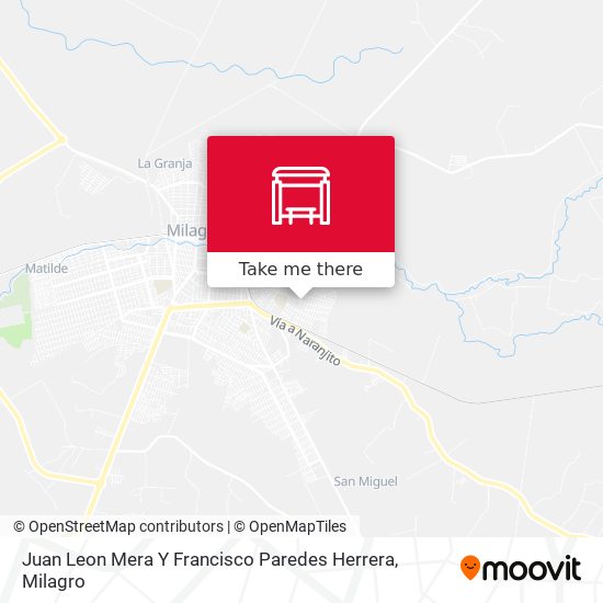 Juan Leon Mera Y Francisco Paredes Herrera map