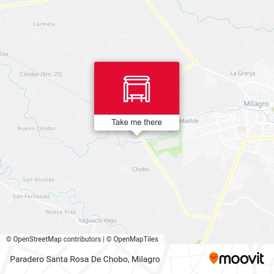 Paradero Santa Rosa De Chobo map