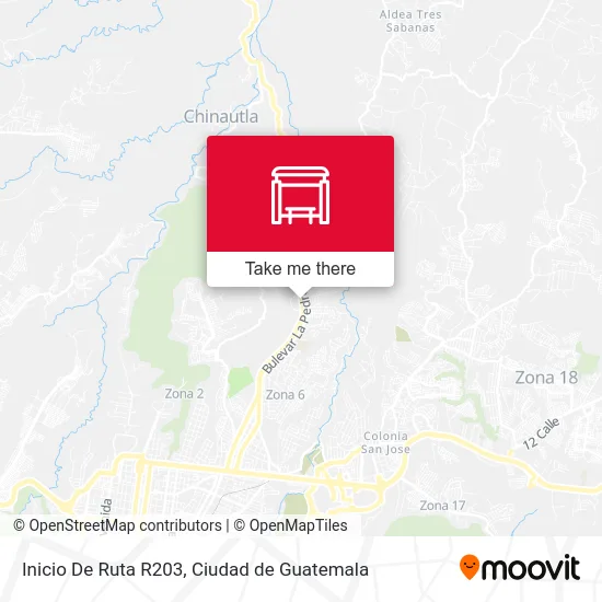 Inicio De Ruta R203 map