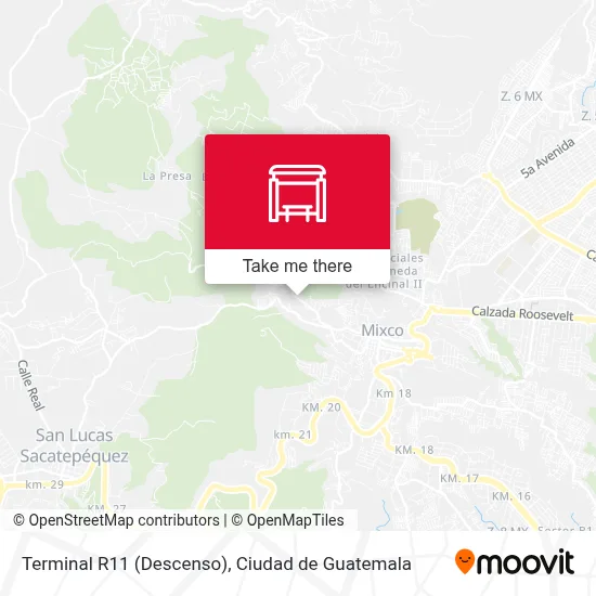 Terminal R11 (Descenso) map