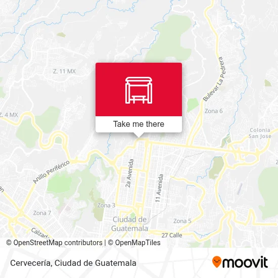 Cervecería map