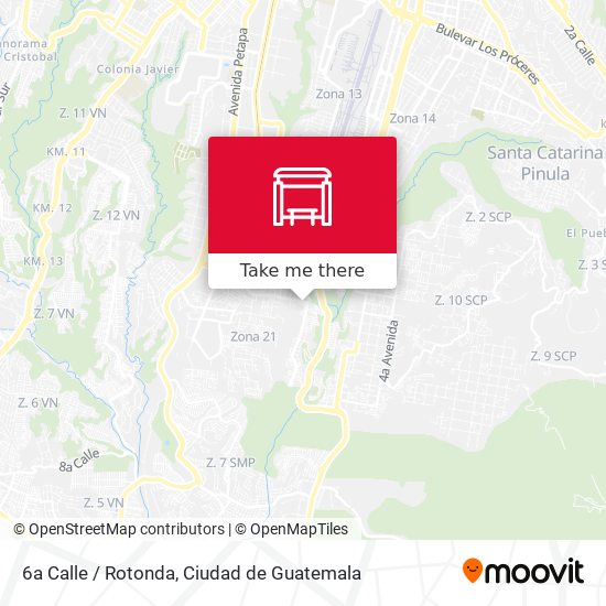 6a Calle / Rotonda map