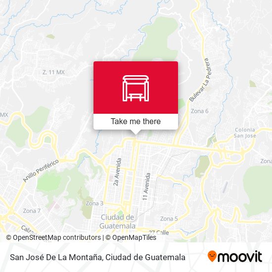 Mapa de San José De La Montaña