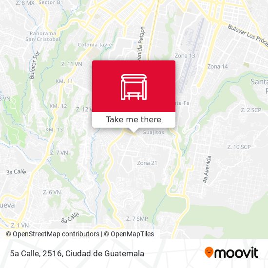5a Calle, 2516 map
