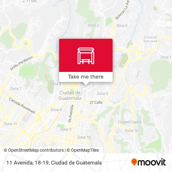 Mapa de 11 Avenida, 18-19