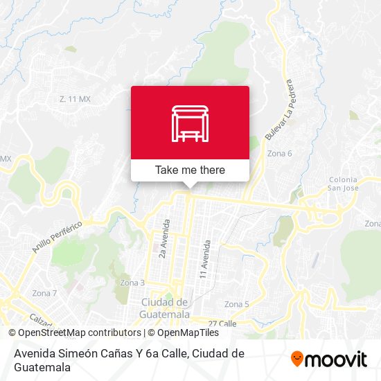 Avenida Simeón Cañas Y 6a Calle map