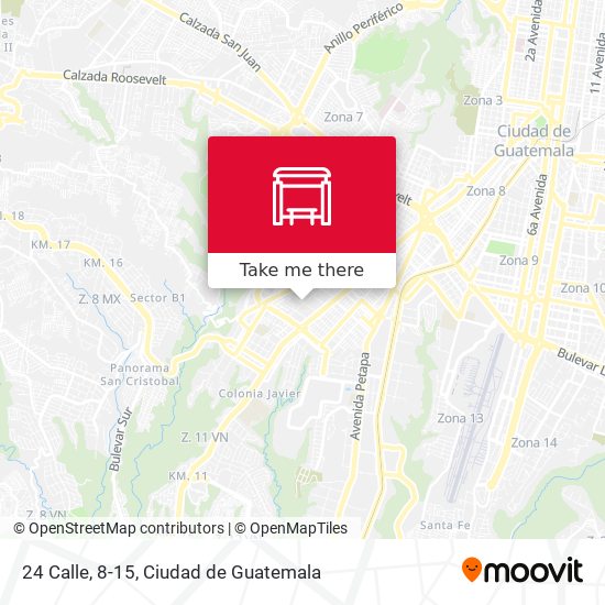 24 Calle, 8-15 map