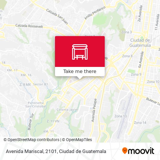 Mapa de Avenida Mariscal, 2101