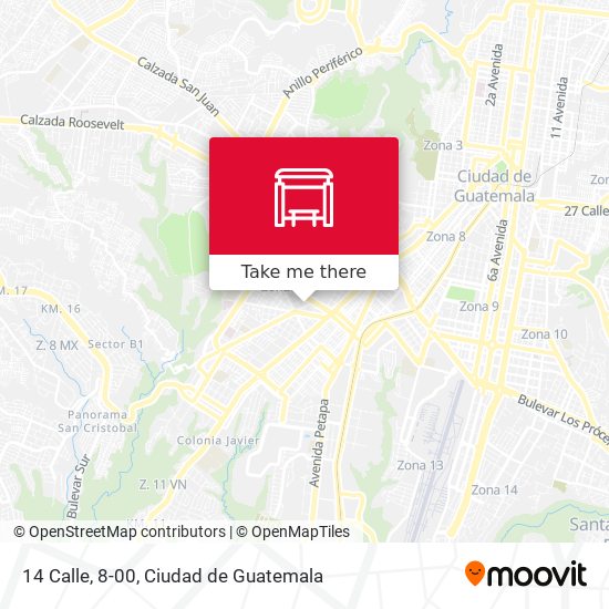 Mapa de 14 Calle, 8-00