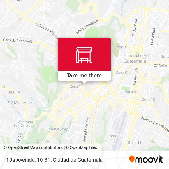 Mapa de 10a Avenida, 10-31