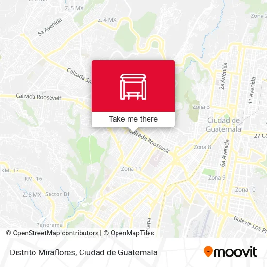 Distrito Miraflores map