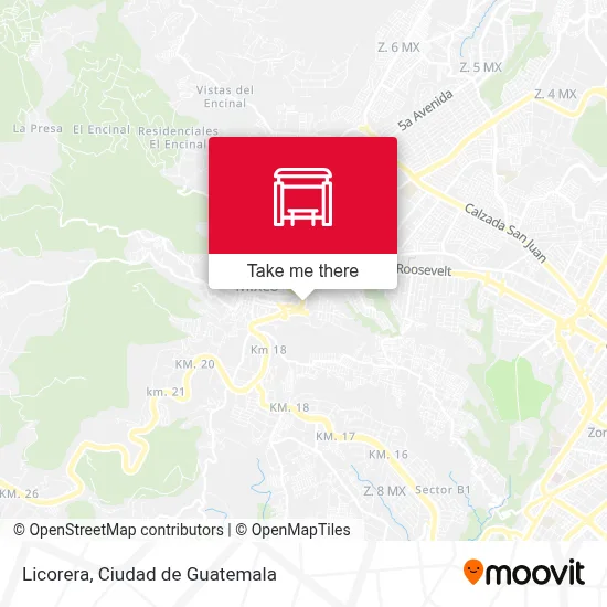 Licorera map