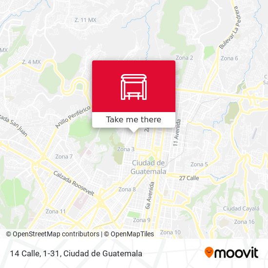 14 Calle, 1-31 map