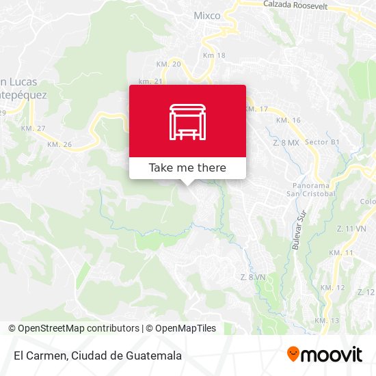 El Carmen map